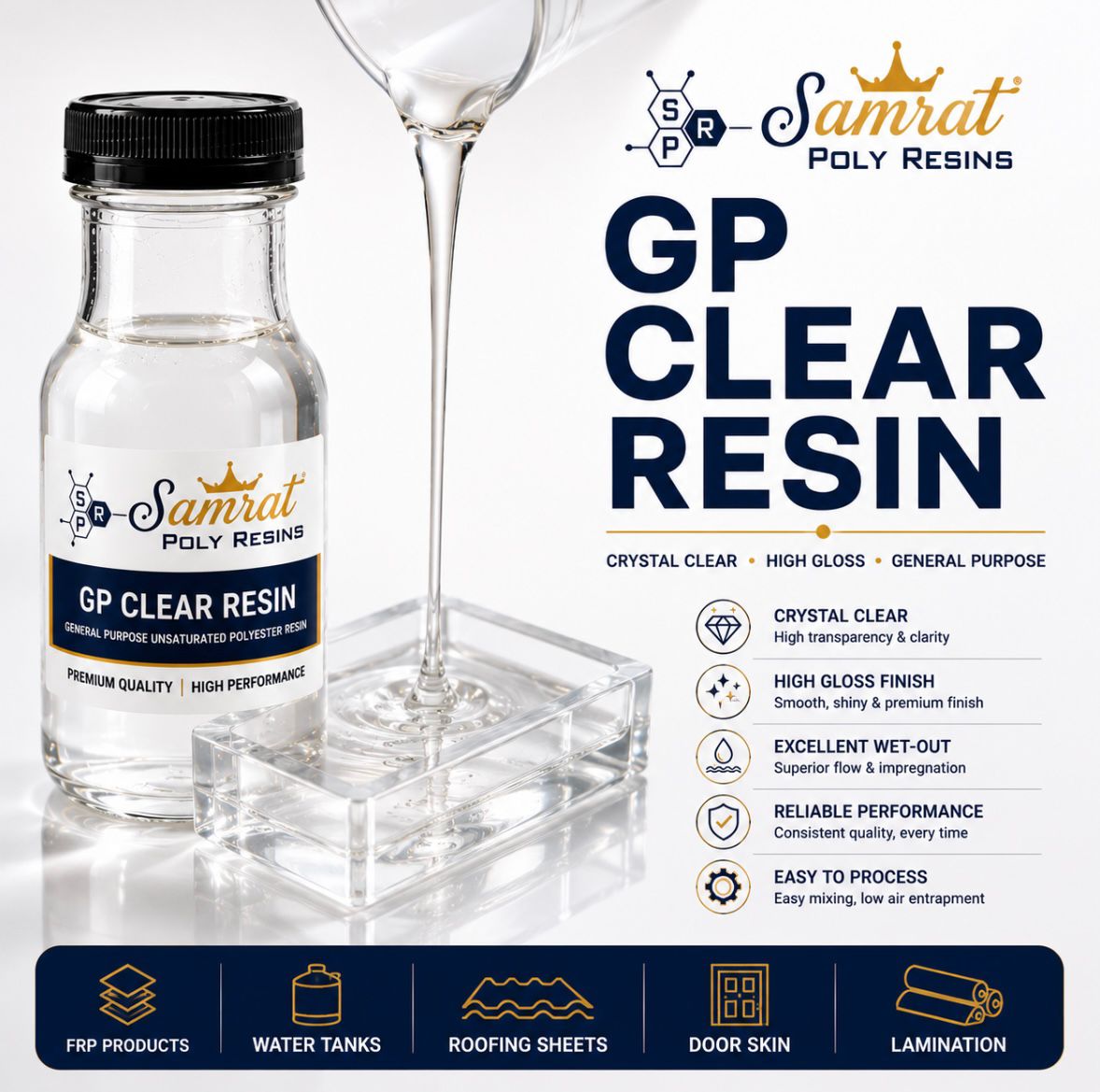 GP Clear Resin को उत्पादन तस्बिर