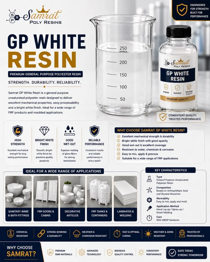 GP White Resin को उत्पादन तस्बिर